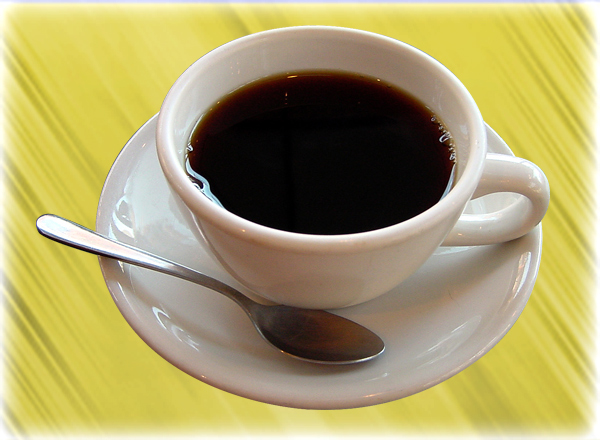 Voici donc la carte des boissons chaudes, ici la tasse de café