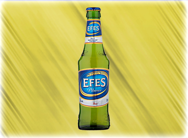 Voici donc la carte des bières ici la Efes