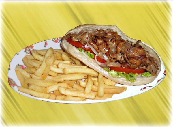 menus voici donc la carte des sandwichs, ici le sandwich kebab