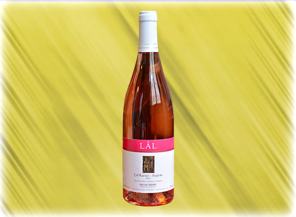 Voici ensuite la carte des vins turc, ici le Lal rosé