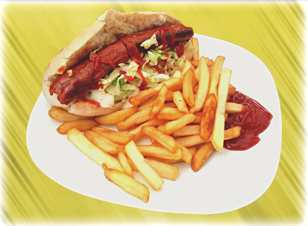 menus voici donc la carte des sandwichs, ici le sandwich merguezs