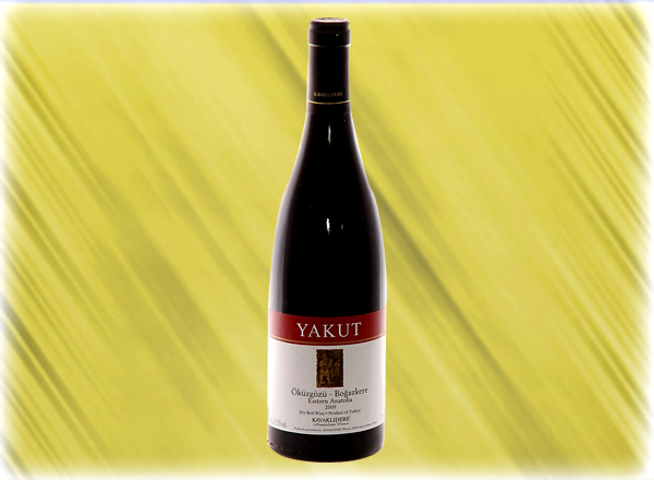 Voici enfin la carte des vins turc, ici le akut rouge.
